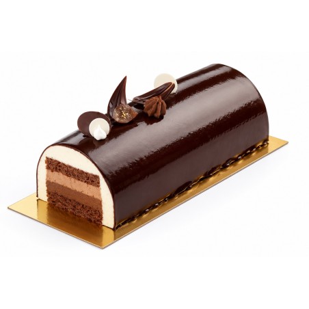 Bûche aux Trois Chocolats